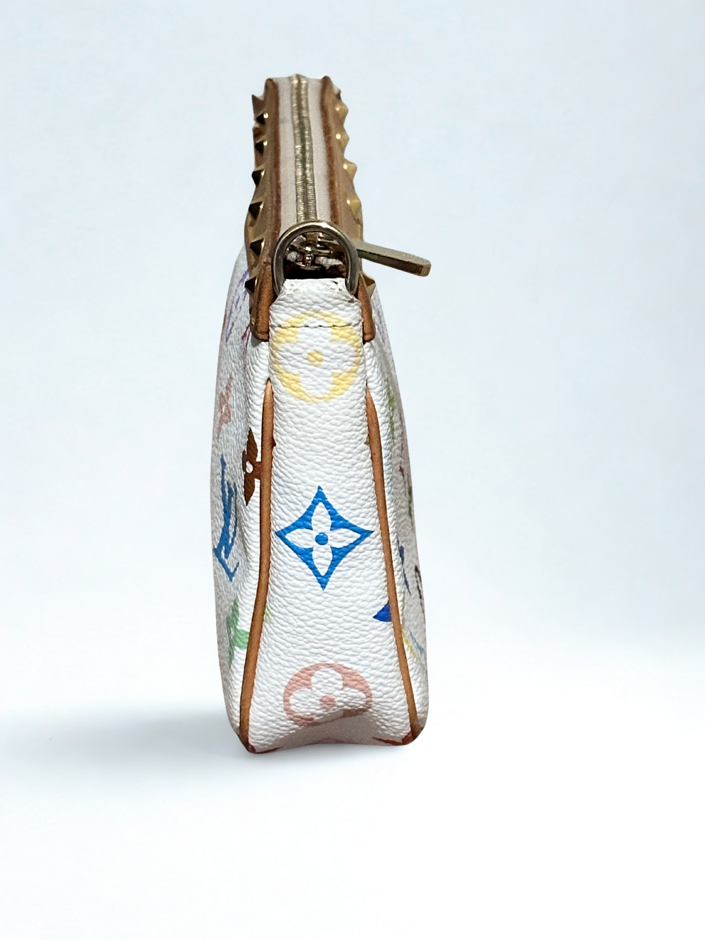 Louis Vuitton Monogram Multicolor Pochette White Accessories