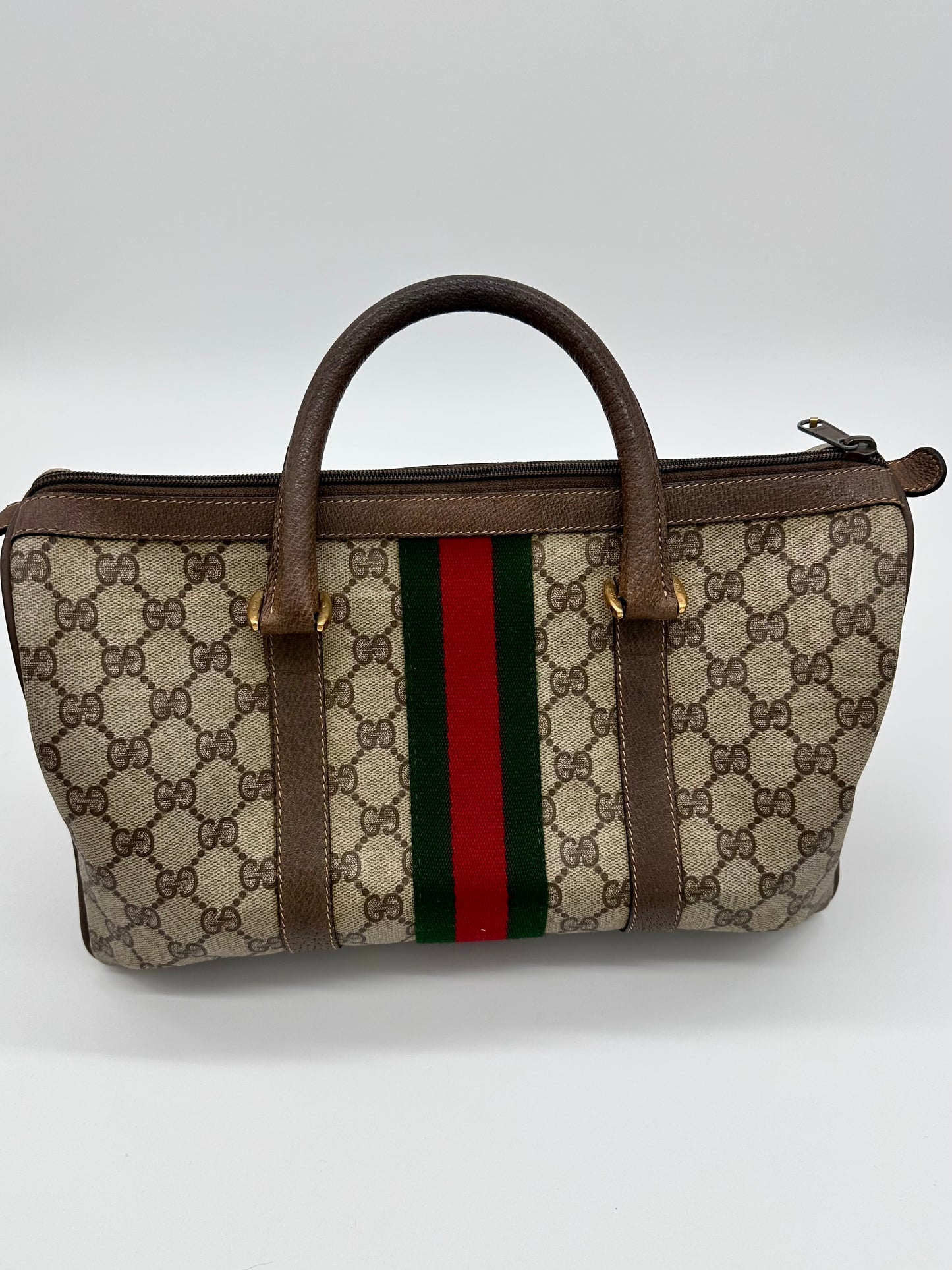 Gucci Monogram Boston Bag