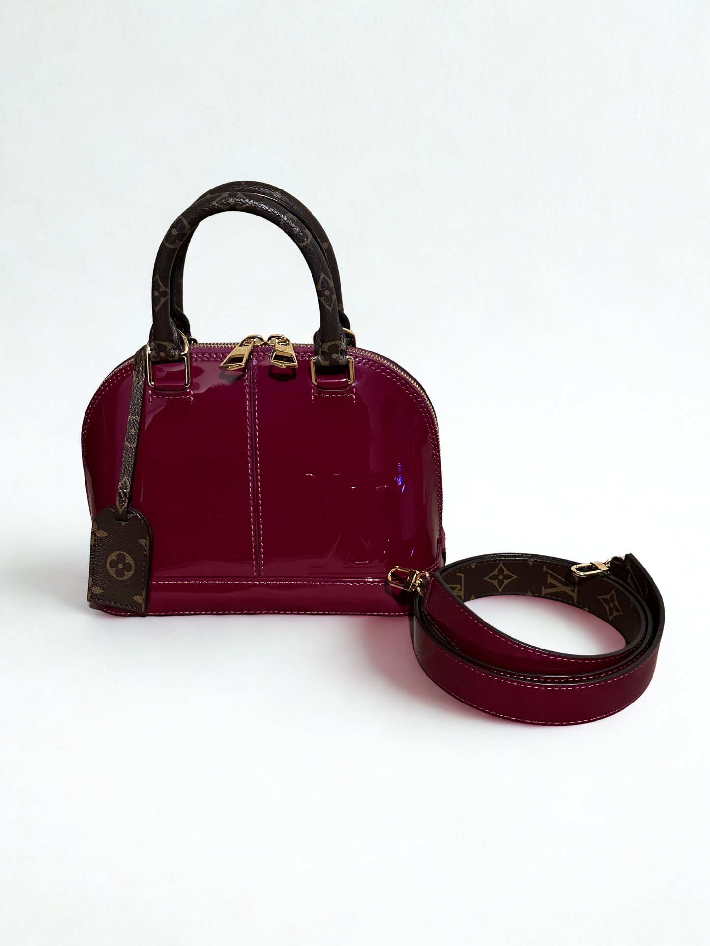Louis Vuitton Magenta Monogram Vernis Alma BB