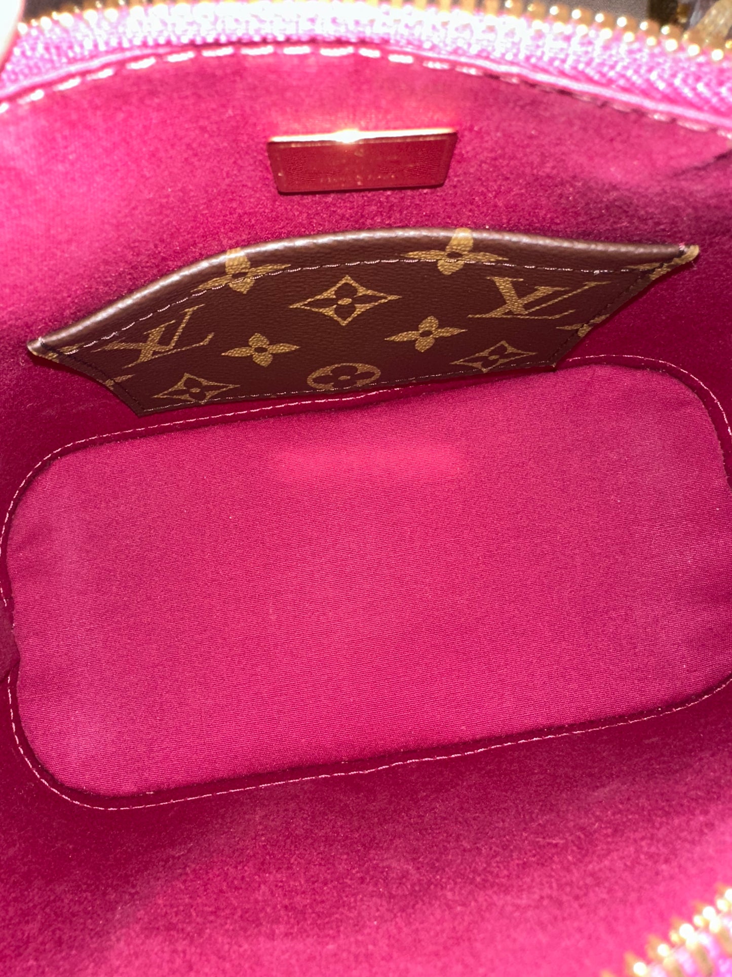 Louis Vuitton Magenta Monogram Vernis Alma BB
