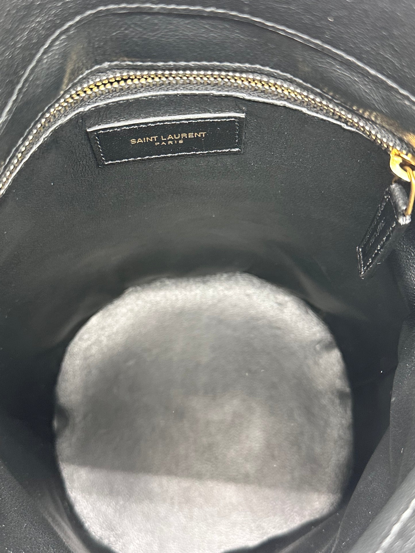 Saint Laurent Seau Fermoir Bucket Bag