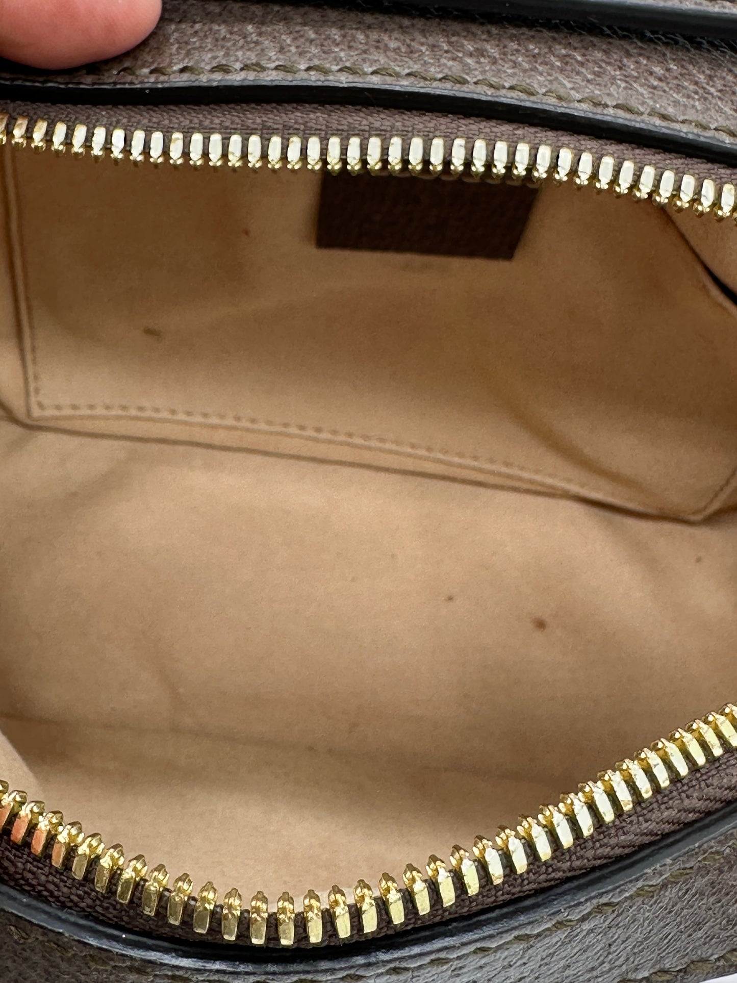 Gucci GG Supreme Monogram Mini Ophidia Top Handle Shoulder Bag