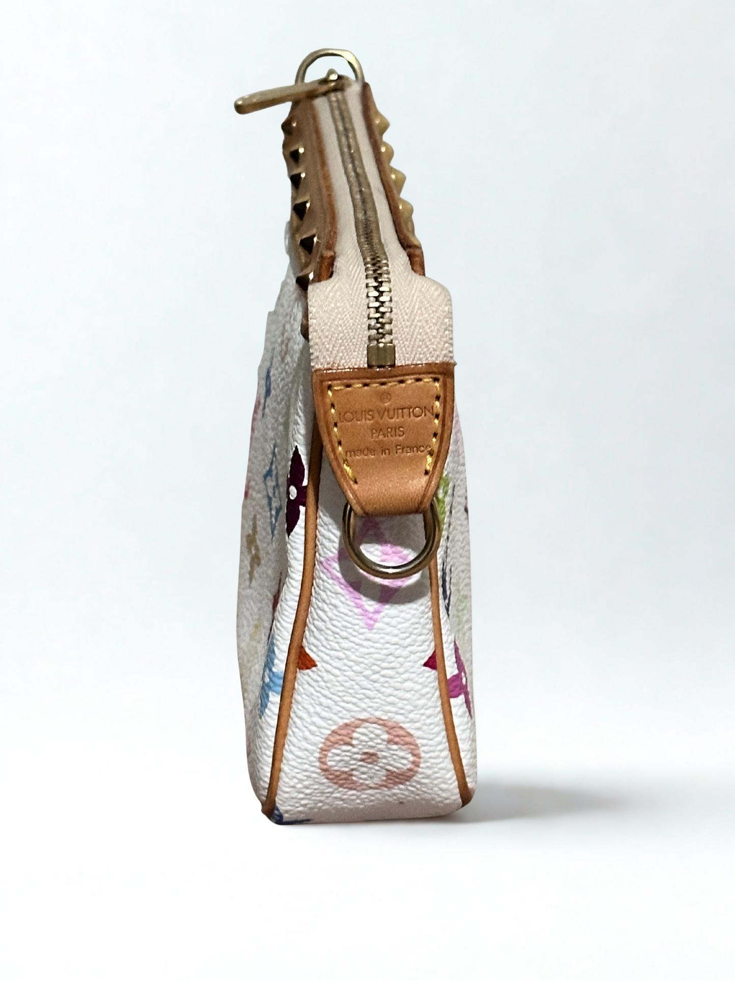 Louis Vuitton Monogram Multicolor Pochette White Accessories