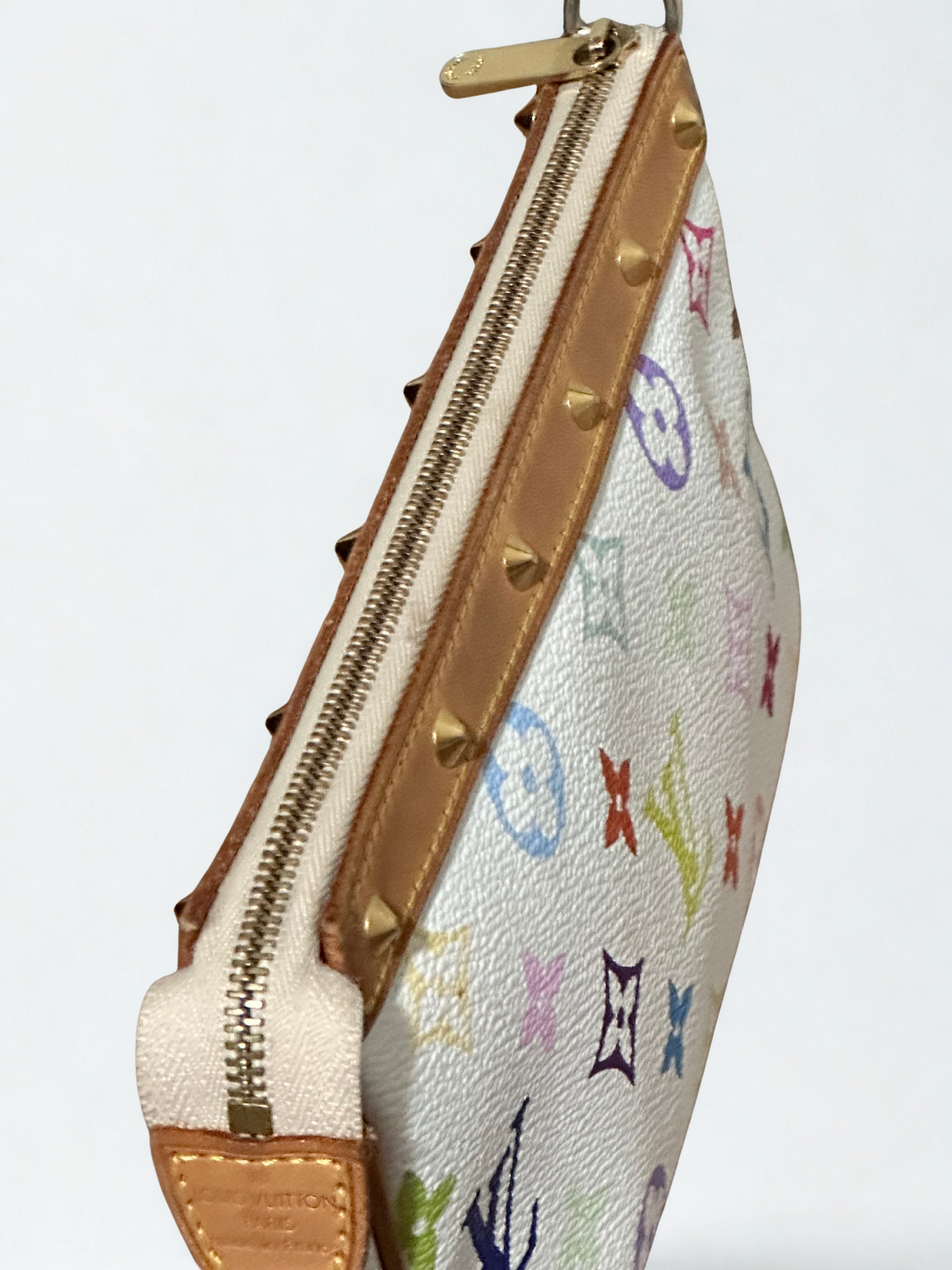 Louis Vuitton Monogram Multicolor Pochette White Accessories