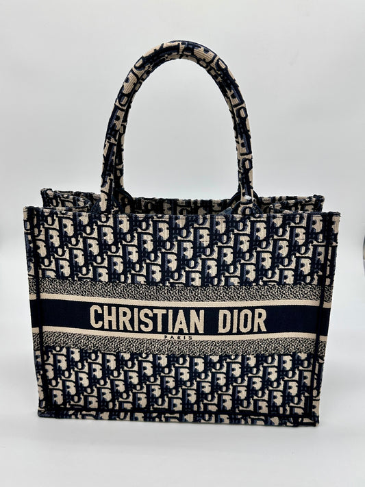 Christian Dior Oblique Jacquard Medium Book Tote