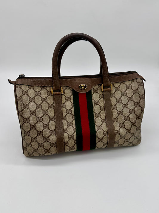 Gucci Monogram Boston Bag