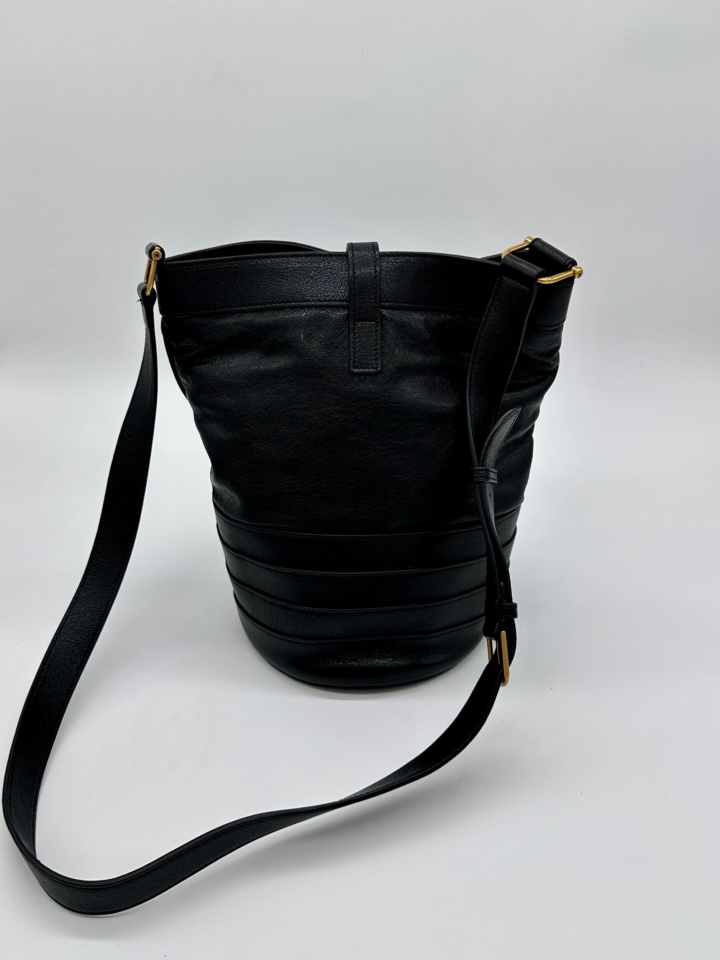 Saint Laurent Seau Fermoir Bucket Bag